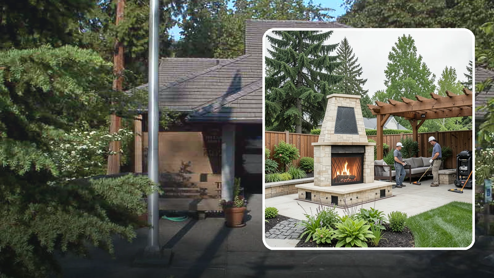 Outdoor Fireplace Installation in Yarrow Point, King County, WA - Custom outdoor fireplaces that bring warmth, ambiance, and a stunning focal point to your patio.