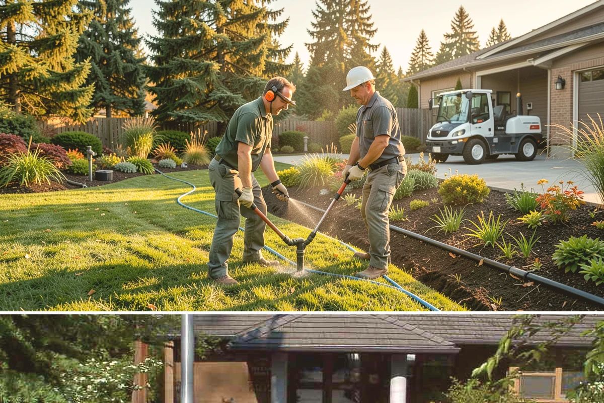Outdoor Fireplace Installation in Yarrow Point, King County, WA - Best built spring through fall.