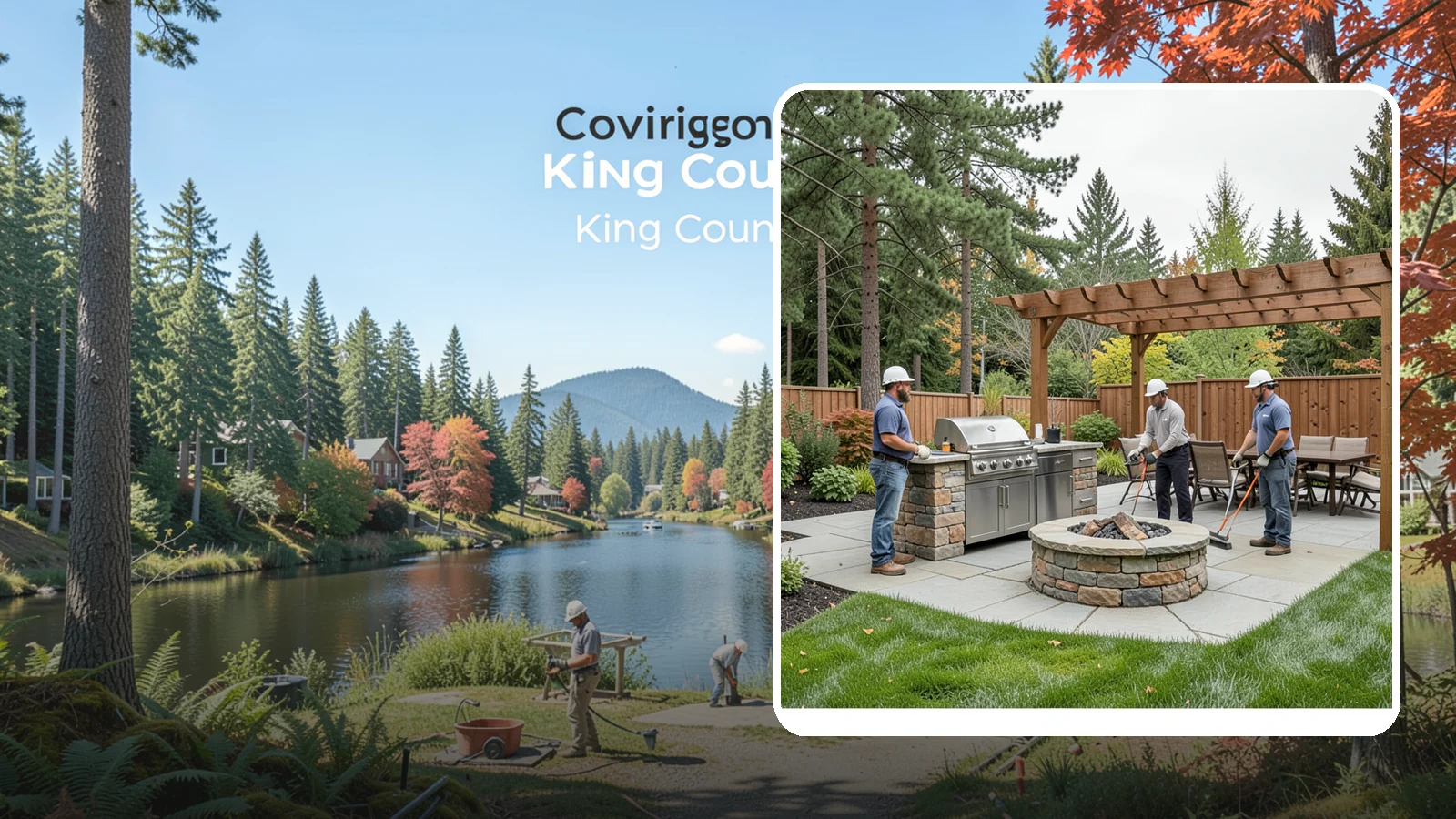 Outdoor Kitchen Installation in Covington, King County, WA - Custom outdoor kitchens with grills, counters, and storage that turn your backyard into an entertaining hub.