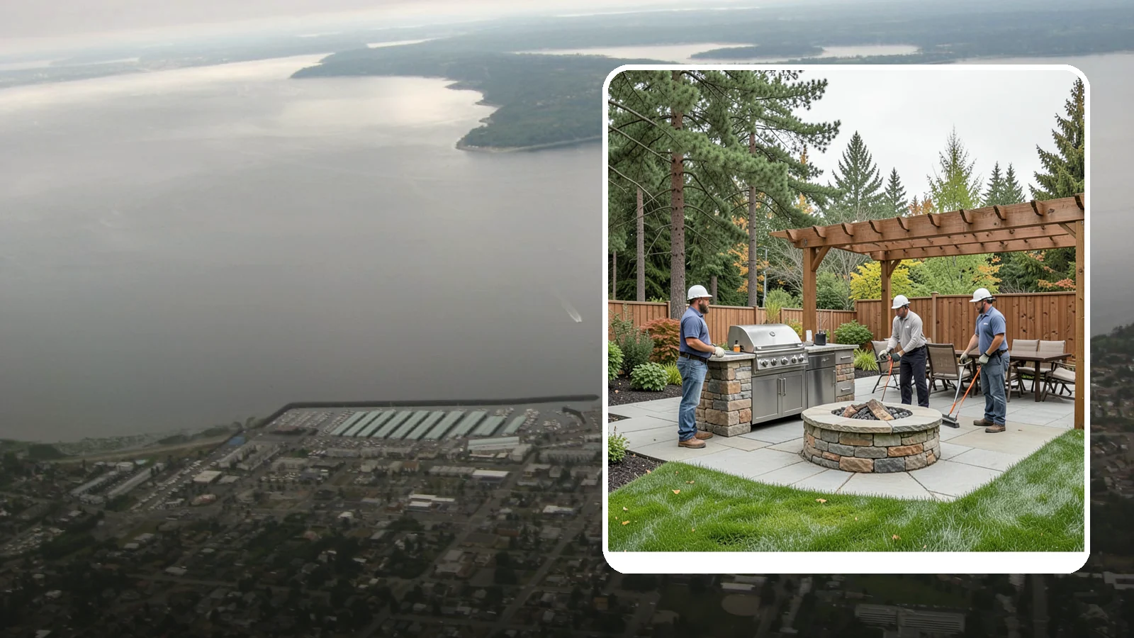 Outdoor Kitchen Installation in Des Moines, King County, WA - Custom outdoor kitchens with grills, counters, and storage that turn your backyard into an entertaining hub.