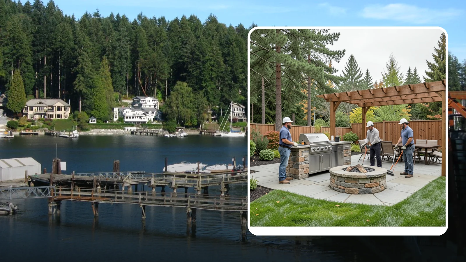 Outdoor Kitchen Installation in Gig Harbor, Pierce County, WA - Custom outdoor kitchens with grills, counters, and storage that turn your backyard into an entertaining hub.