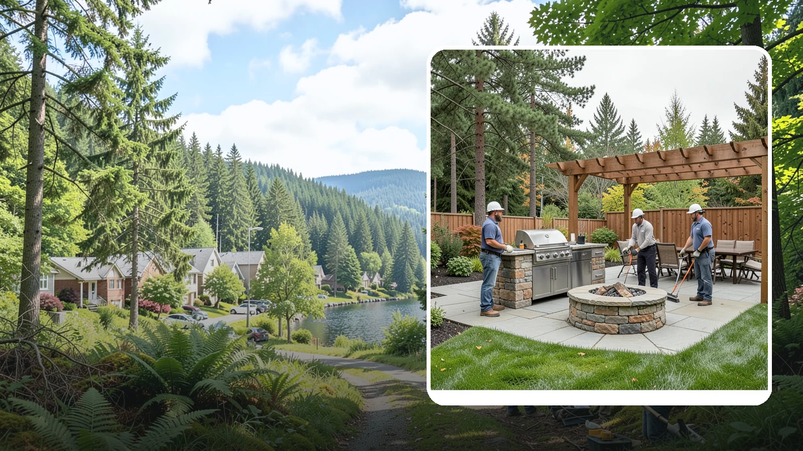 Outdoor Kitchen Installation in Lake Forest Park, King County, WA - Custom outdoor kitchens with grills, counters, and storage that turn your backyard into an entertaining hub.