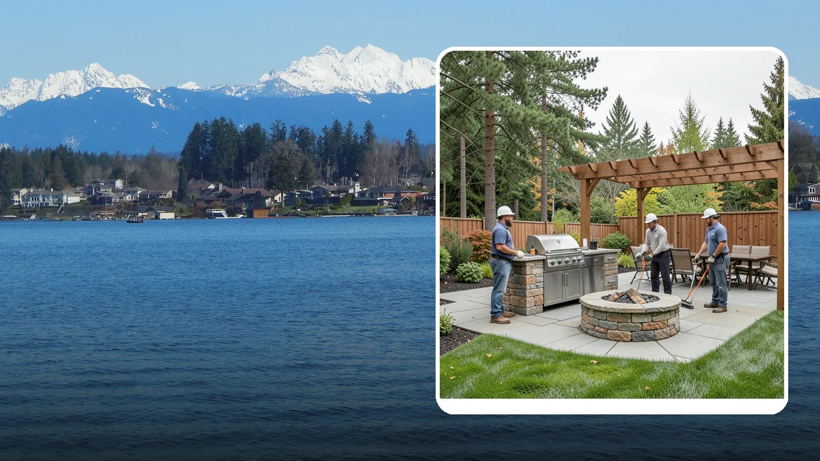 Outdoor Kitchen Installation in Lake Stevens, Snohomish County, WA - Custom outdoor kitchens with grills, counters, and storage that turn your backyard into an entertaining hub.
