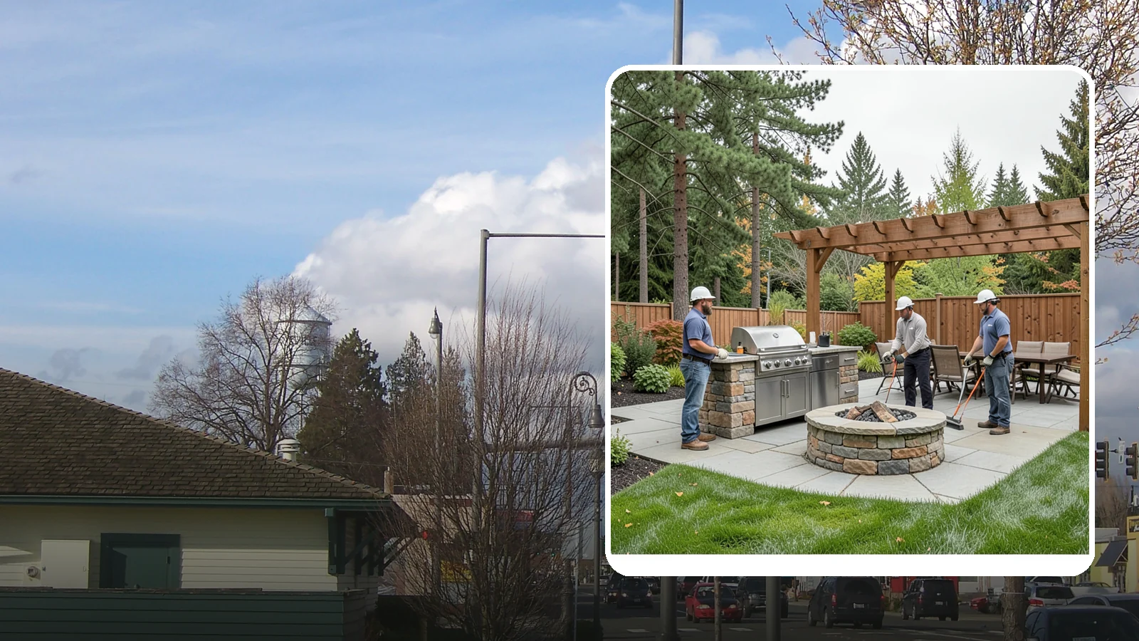 Outdoor Kitchen Installation in Marysville, Snohomish County, WA - Custom outdoor kitchens with grills, counters, and storage that turn your backyard into an entertaining hub.