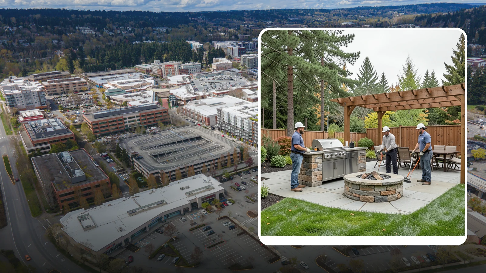 Outdoor Kitchen Installation in Redmond, King County, WA - Custom outdoor kitchens with grills, counters, and storage that turn your backyard into an entertaining hub.