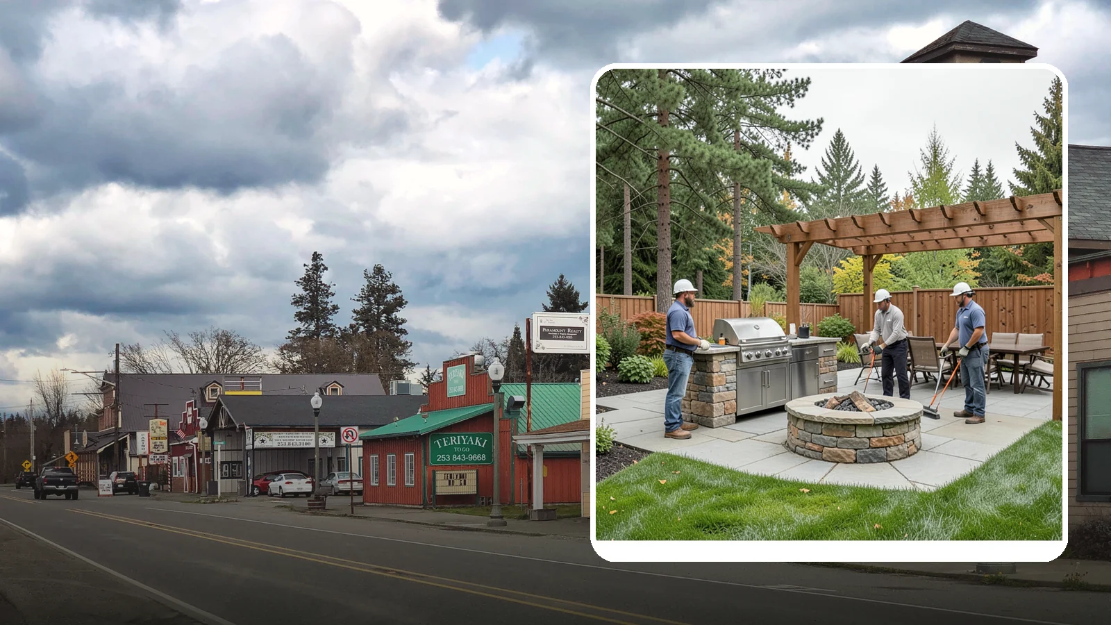 Outdoor Kitchen Installation in Roy, Pierce County, WA - Custom outdoor kitchens with grills, counters, and storage that turn your backyard into an entertaining hub.