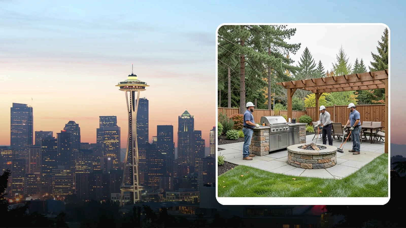 Outdoor Kitchen Installation in Seattle, King County, WA - Custom outdoor kitchens with grills, counters, and storage that turn your backyard into an entertaining hub.