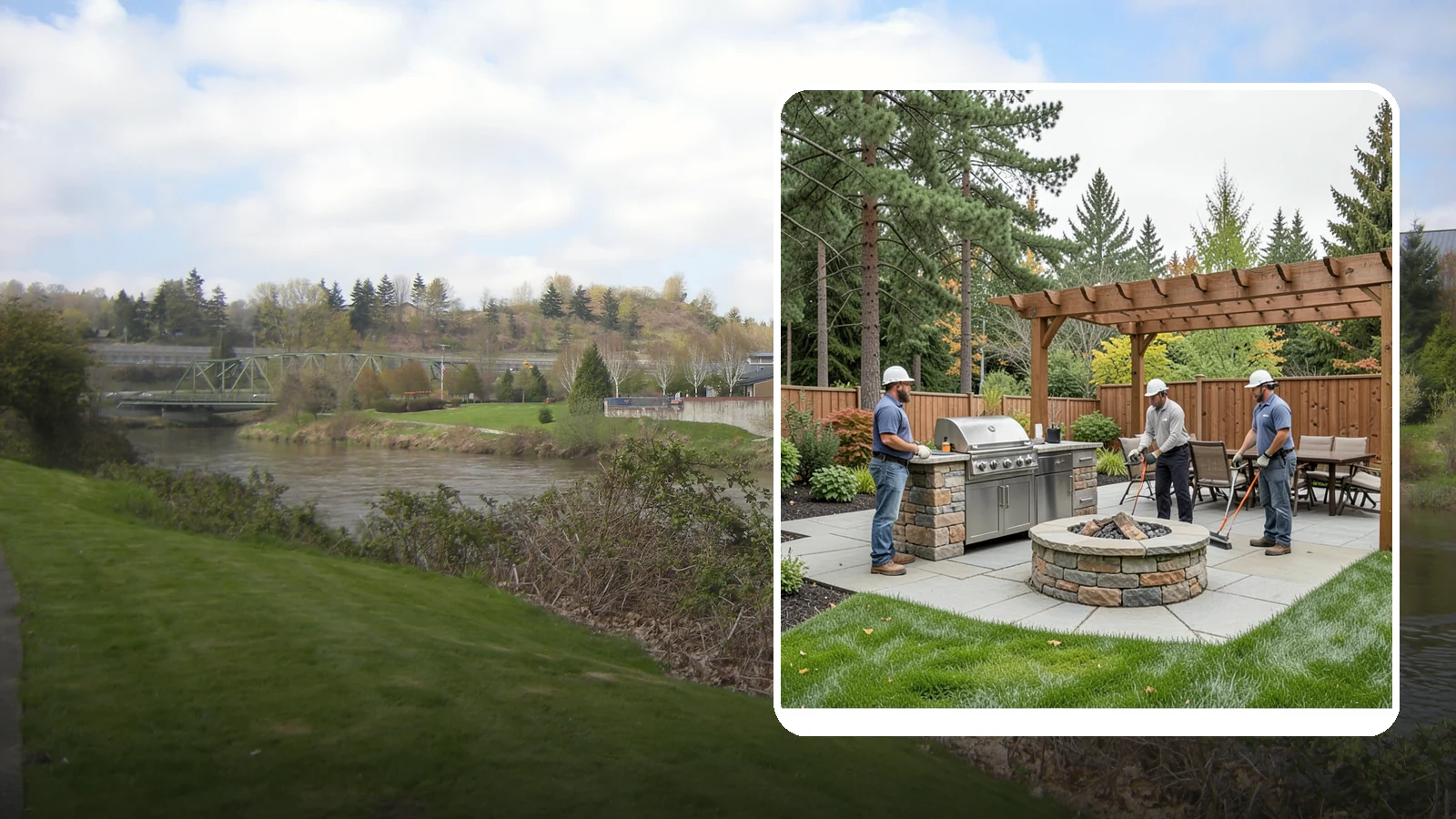 Outdoor Kitchen Installation in Tukwila, King County, WA - Custom outdoor kitchens with grills, counters, and storage that turn your backyard into an entertaining hub.