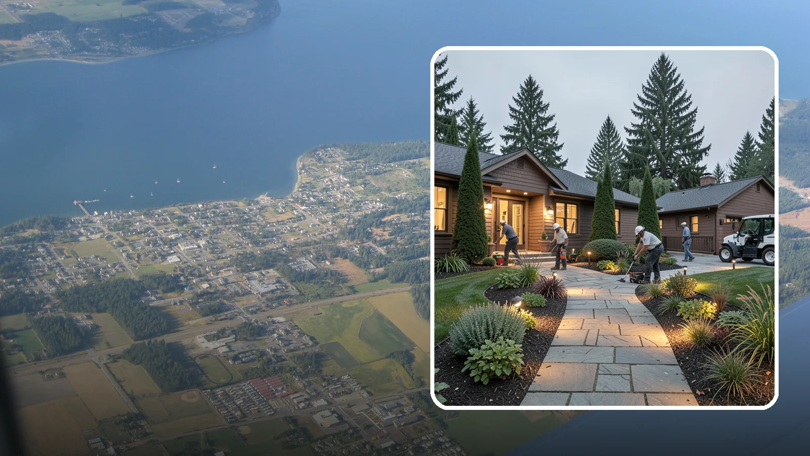 Outdoor Lighting in Coupeville, Island County, WA - Complete outdoor lighting for homes and grounds - safety, security, and ambiance in one system.