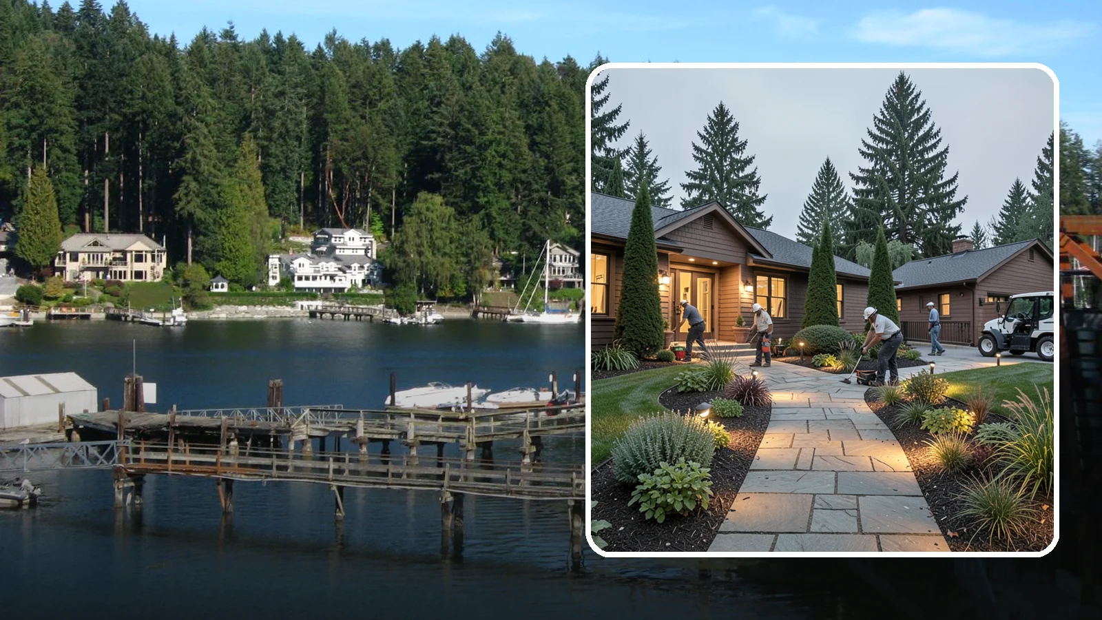 Outdoor Lighting in Gig Harbor, Pierce County, WA - Complete outdoor lighting for homes and grounds - safety, security, and ambiance in one system.