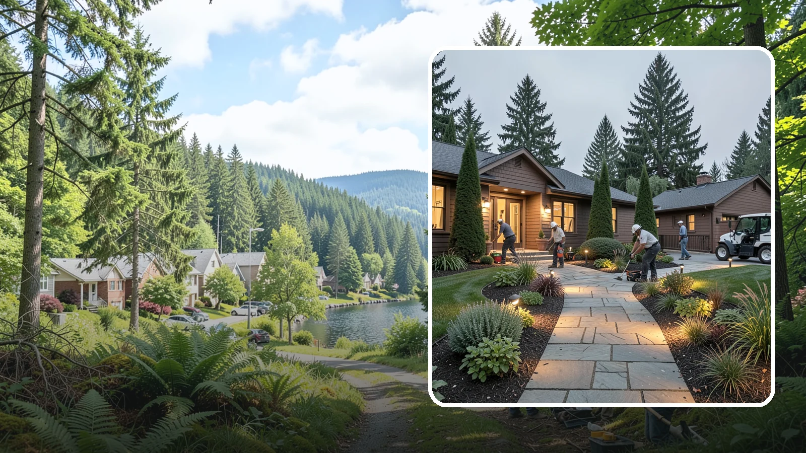 Outdoor Lighting in Lake Forest Park, King County, WA - Complete outdoor lighting for homes and grounds - safety, security, and ambiance in one system.
