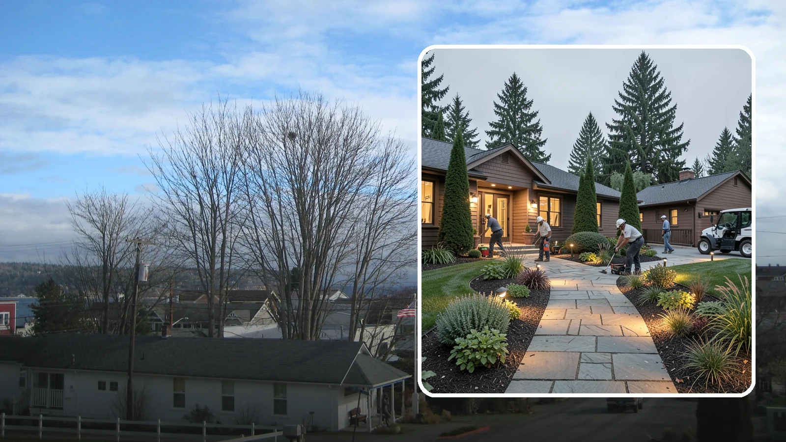 Outdoor Lighting in Langley, Island County, WA - Complete outdoor lighting for homes and grounds - safety, security, and ambiance in one system.
