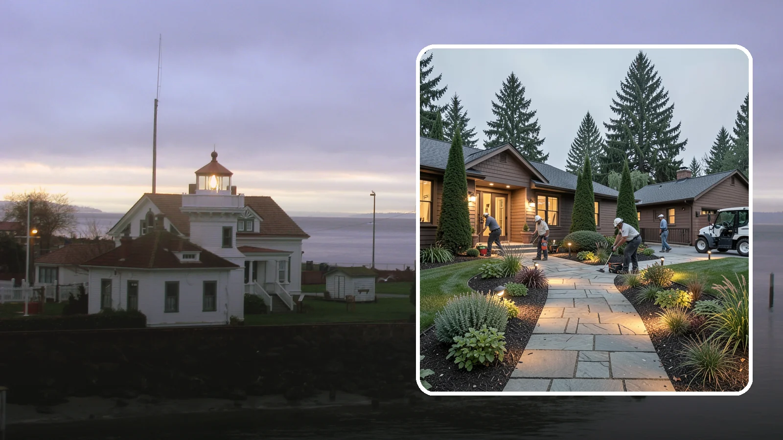 Outdoor Lighting in Mukilteo, Snohomish County, WA - Complete outdoor lighting for homes and grounds - safety, security, and ambiance in one system.