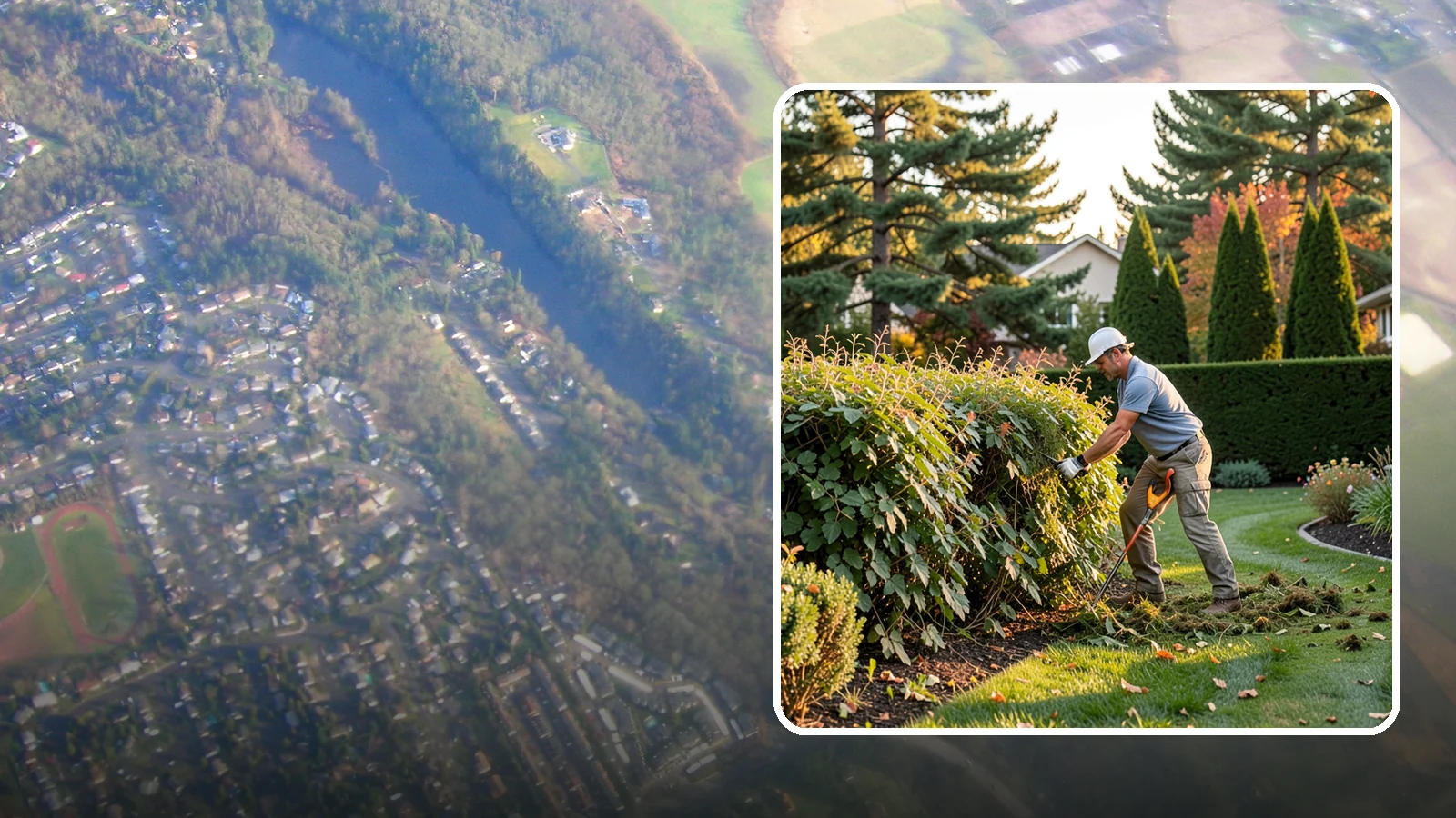 Overgrown Hedge Restoration in Algona, King County, WA - Comprehensive restoration that reclaims neglected, oversized hedges and brings them back to a healthy, manageable, well-defined...