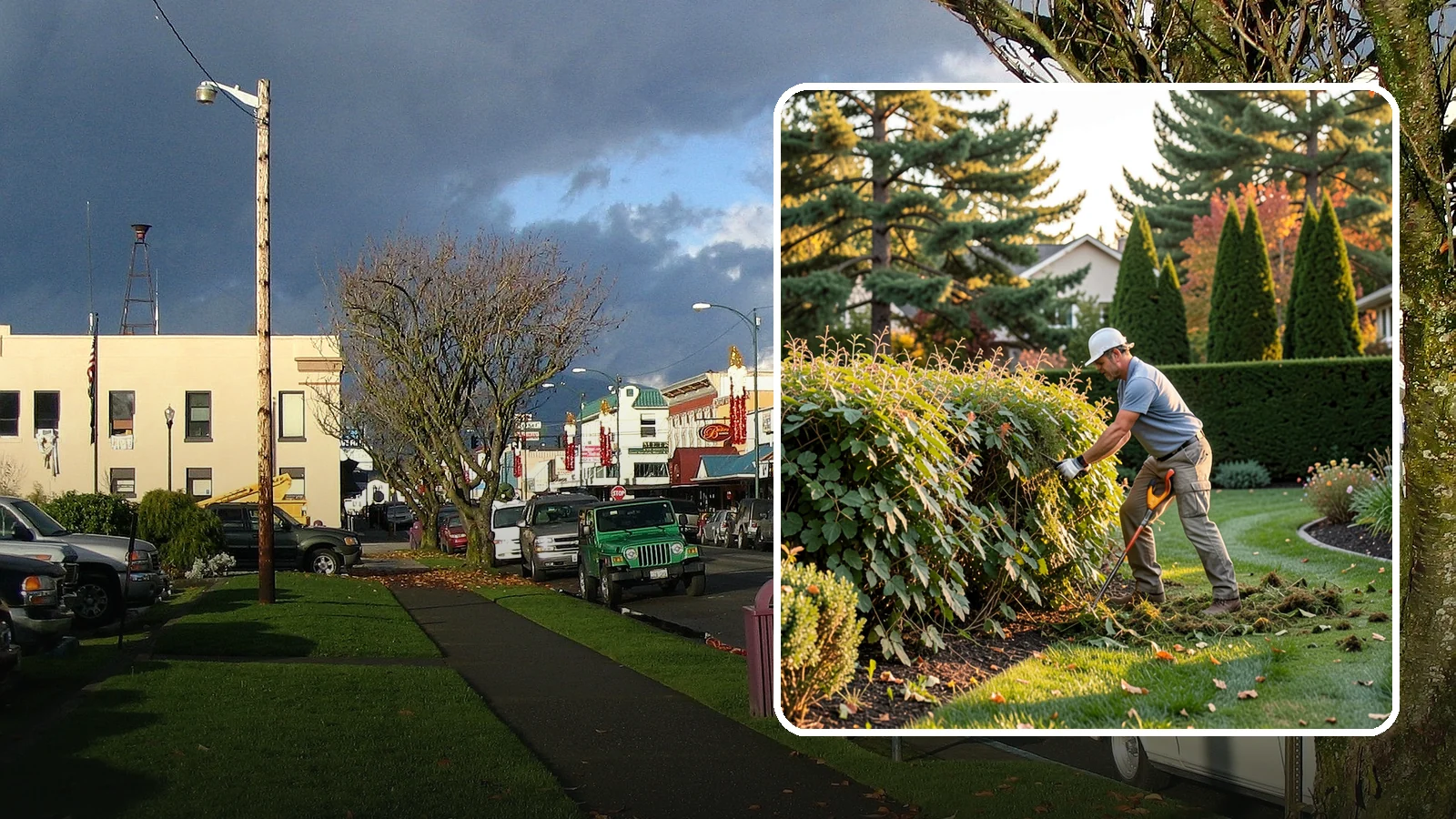 Overgrown Hedge Restoration in Arlington, Snohomish County, WA - Comprehensive restoration that reclaims neglected, oversized hedges and brings them back to a healthy, manageable, well-defined...