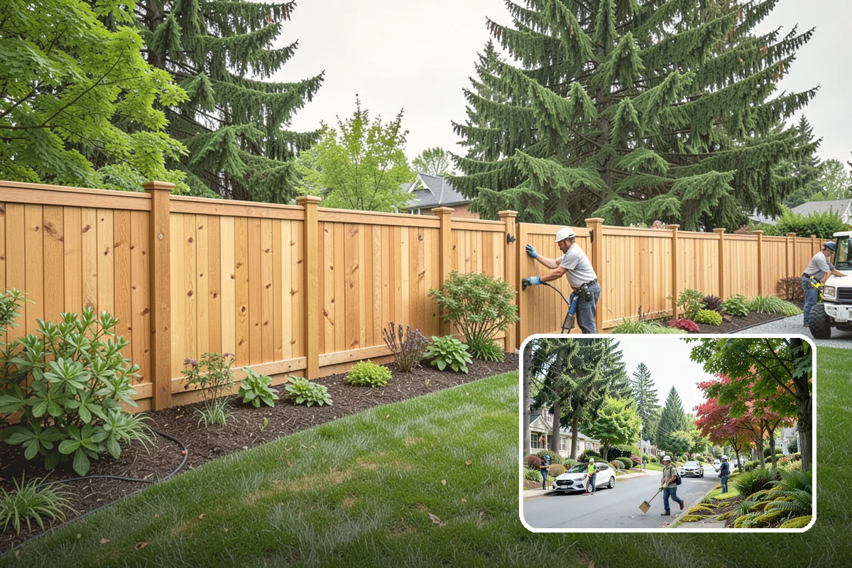 Overgrown Hedge Restoration in Beaux Arts Village, King County, WA - Reclaims overgrown hedges from fences and paths