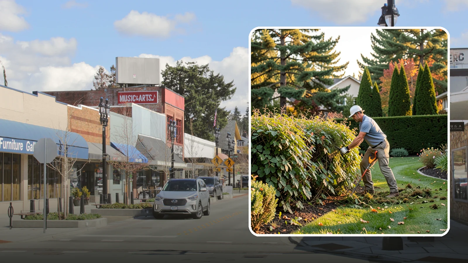 Overgrown Hedge Restoration in Bothell, King County, WA - Comprehensive restoration that reclaims neglected, oversized hedges and brings them back to a healthy, manageable, well-defined...
