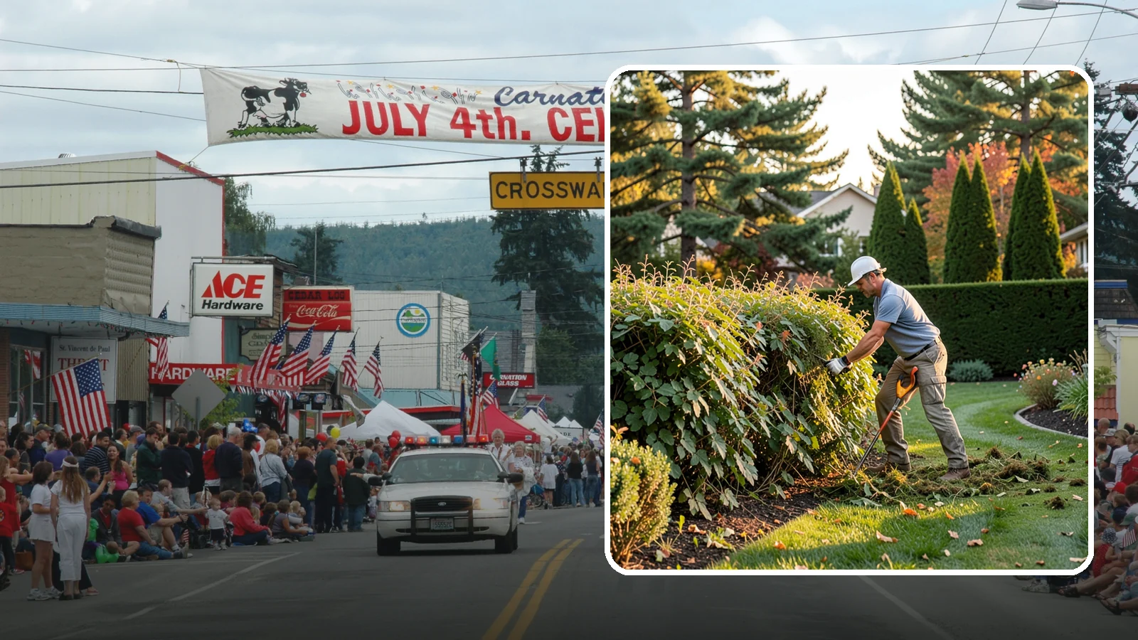 Overgrown Hedge Restoration in Carnation, King County, WA - Comprehensive restoration that reclaims neglected, oversized hedges and brings them back to a healthy, manageable, well-defined...