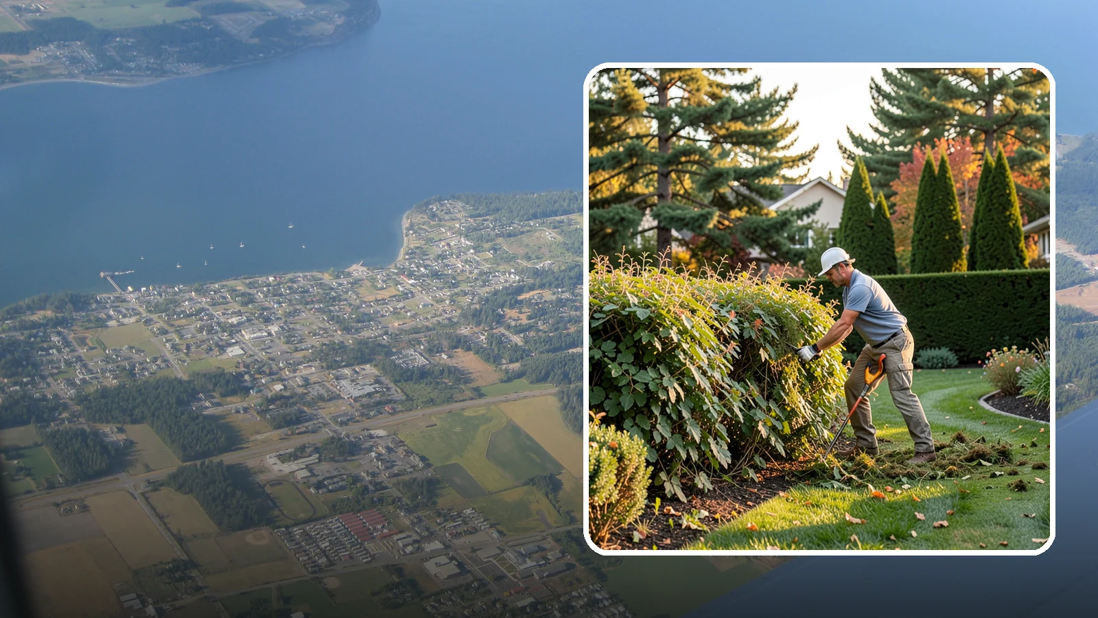Overgrown Hedge Restoration in Coupeville, Island County, WA - Comprehensive restoration that reclaims neglected, oversized hedges and brings them back to a healthy, manageable, well-defined...