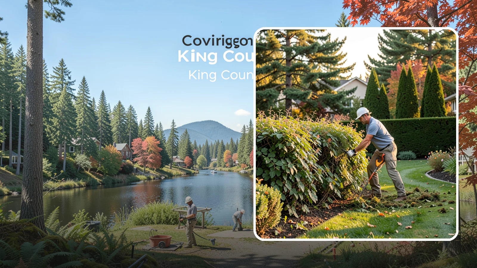 Overgrown Hedge Restoration in Covington, King County, WA - Comprehensive restoration that reclaims neglected, oversized hedges and brings them back to a healthy, manageable, well-defined...