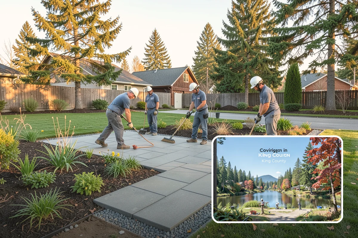 Overgrown Hedge Restoration in Covington, King County, WA - Reclaims overgrown hedges from fences and paths