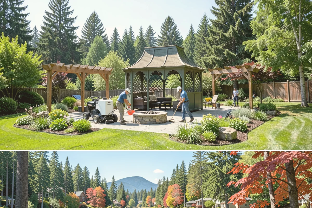 Overgrown Hedge Restoration in Covington, King County, WA - Begin restoration in late winter to early spring so plants recover strongly through the growing season.