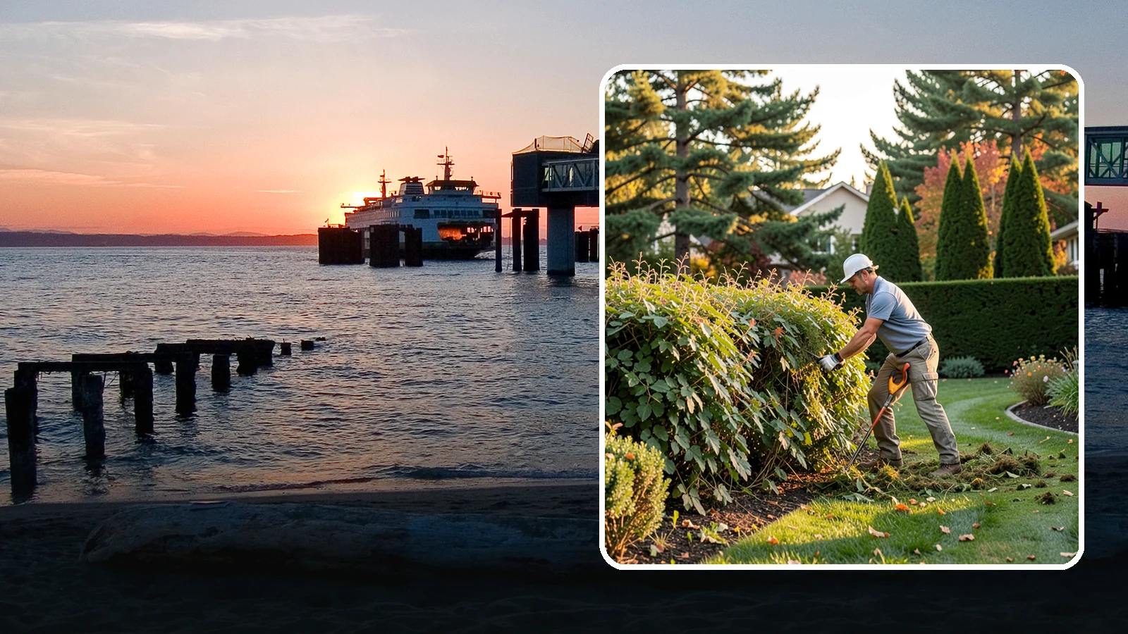Overgrown Hedge Restoration in Edmonds, Snohomish County, WA - Comprehensive restoration that reclaims neglected, oversized hedges and brings them back to a healthy, manageable, well-defined...