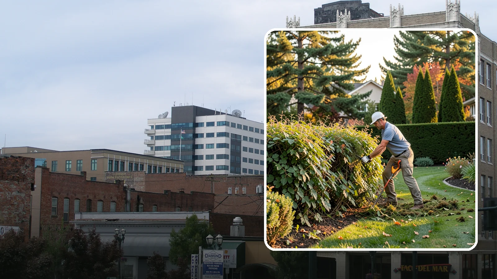 Overgrown Hedge Restoration in Everett, Snohomish County, WA - Comprehensive restoration that reclaims neglected, oversized hedges and brings them back to a healthy, manageable, well-defined...