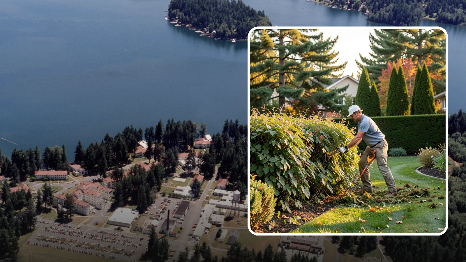 Overgrown Hedge Restoration in Lakewood, Pierce County, WA - Comprehensive restoration that reclaims neglected, oversized hedges and brings them back to a healthy, manageable, well-defined...