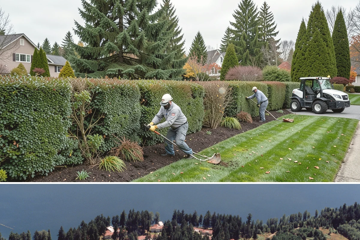 Overgrown Hedge Restoration in Lakewood, Pierce County, WA - Begin restoration in late winter to early spring so plants recover strongly through the growing season.