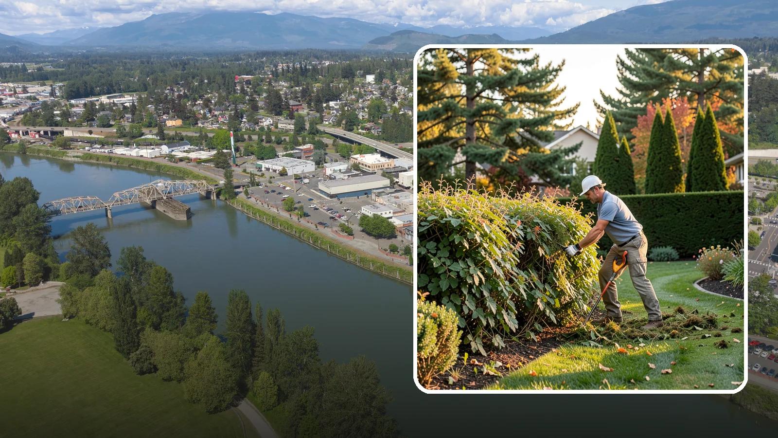 Overgrown Hedge Restoration in Mount Vernon, Skagit County, WA - Comprehensive restoration that reclaims neglected, oversized hedges and brings them back to a healthy, manageable, well-defined...