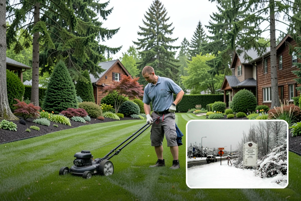 Overgrown Hedge Restoration in Newcastle, King County, WA - Reclaims overgrown hedges from fences and paths