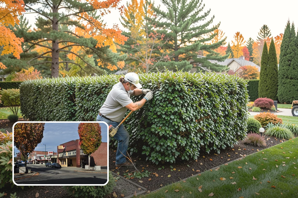 Overgrown Hedge Restoration in Puyallup, Pierce County, WA - Reclaims overgrown hedges from fences and paths
