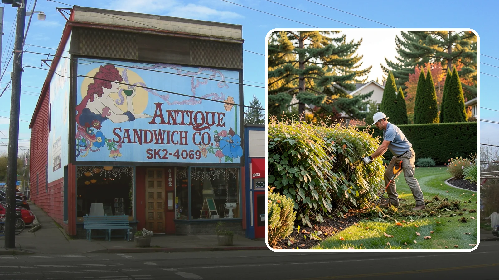 Overgrown Hedge Restoration in Ruston, Pierce County, WA - Comprehensive restoration that reclaims neglected, oversized hedges and brings them back to a healthy, manageable, well-defined...
