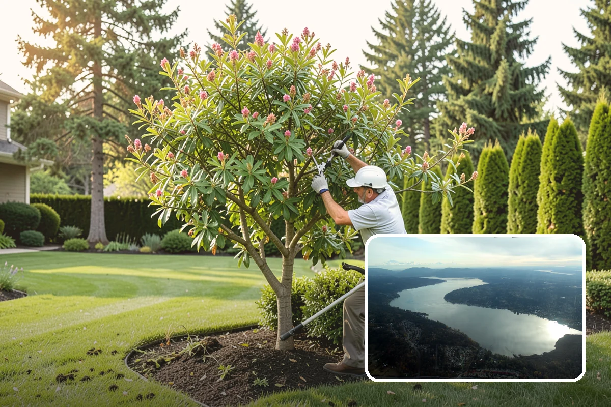 Overgrown Hedge Restoration in Sammamish, King County, WA - Reclaims overgrown hedges from fences and paths