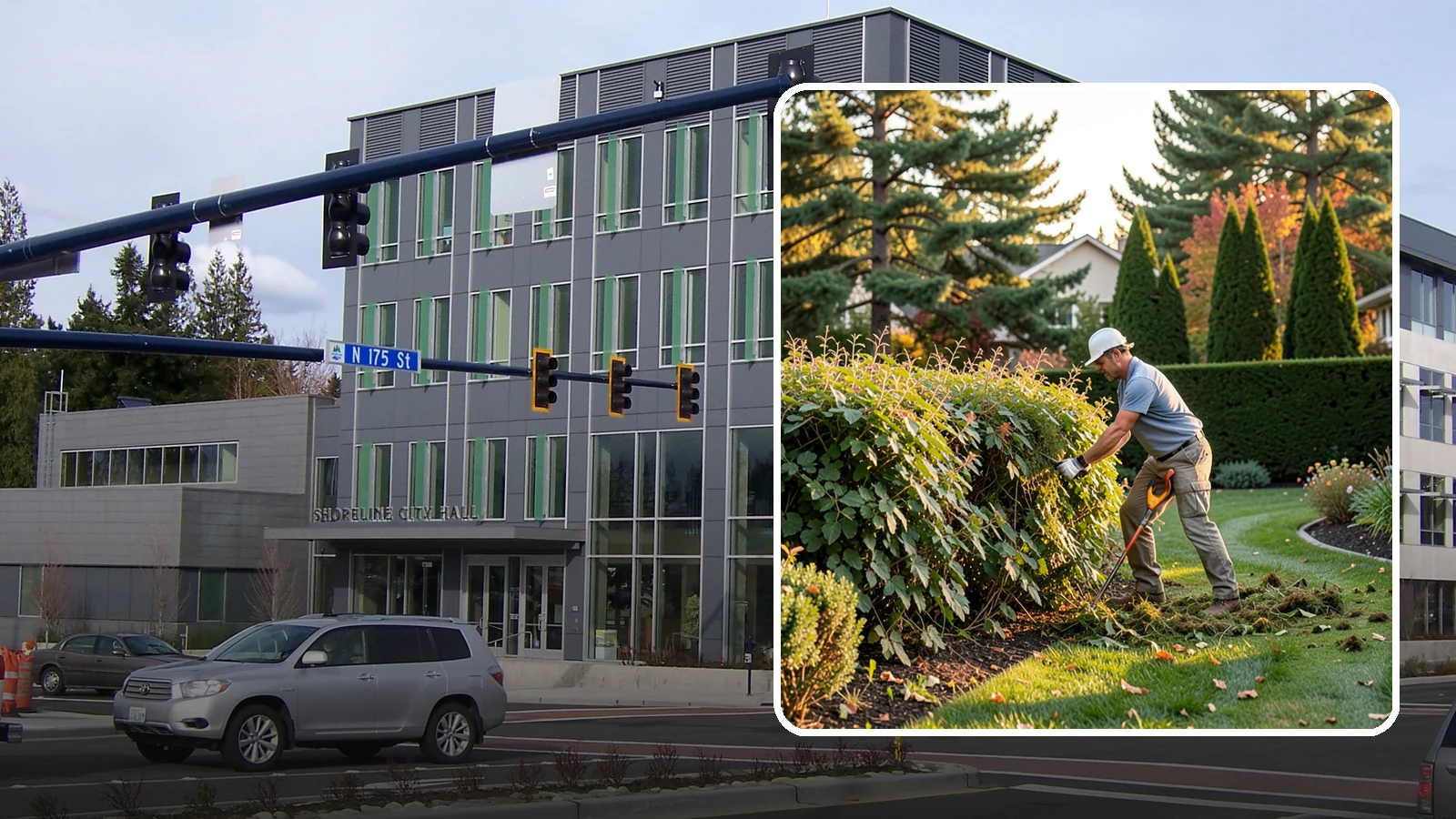 Overgrown Hedge Restoration in Shoreline, King County, WA - Comprehensive restoration that reclaims neglected, oversized hedges and brings them back to a healthy, manageable, well-defined...