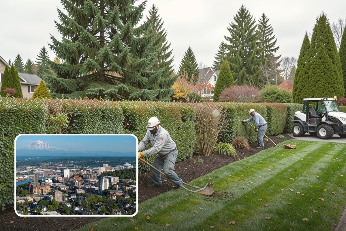 Overgrown Hedge Restoration in Tacoma, Pierce County, WA - Reclaims overgrown hedges from fences and paths