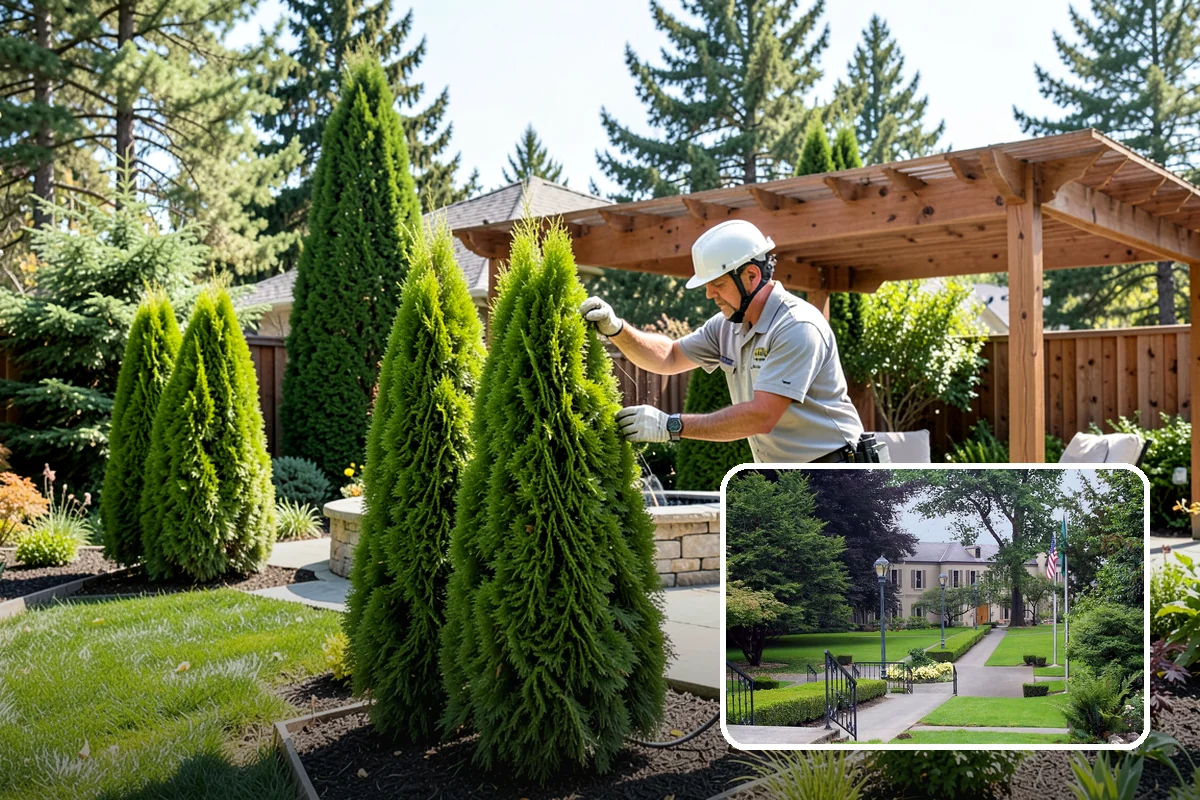 Overgrown Hedge Restoration in Woodinville, King County, WA - Reclaims overgrown hedges from fences and paths