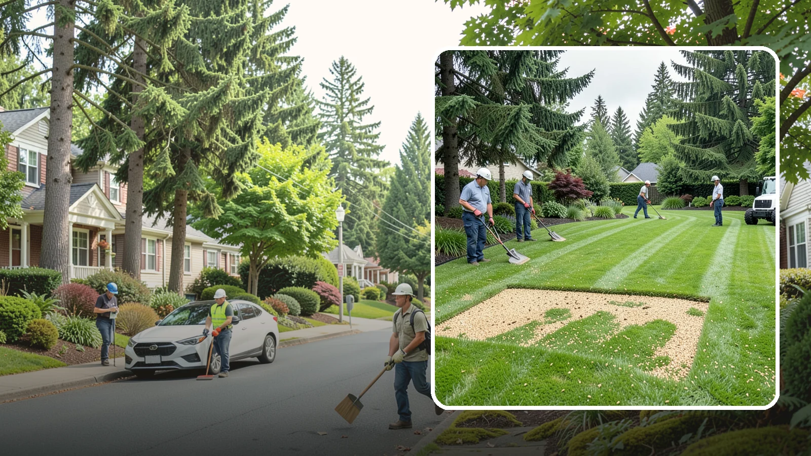 Overseeding in Beaux Arts Village, King County, WA - Overseeding that thickens thin, patchy lawns with fresh, region-appropriate grass.