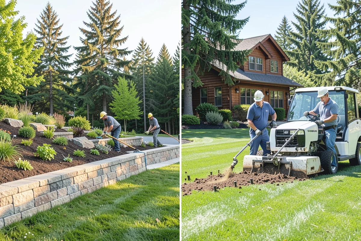 Overseeding in Beaux Arts Village, King County, WA - Mow low and clear debris
