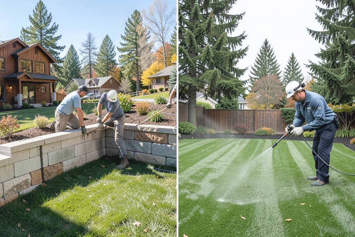 Overseeding in Bonney Lake, Pierce County, WA - Mow low and clear debris