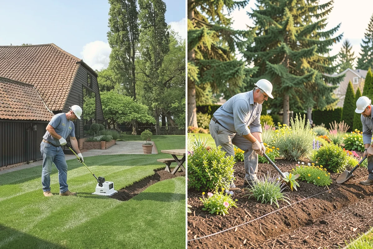 Overseeding in Brier, Snohomish County, WA - Mow low and clear debris