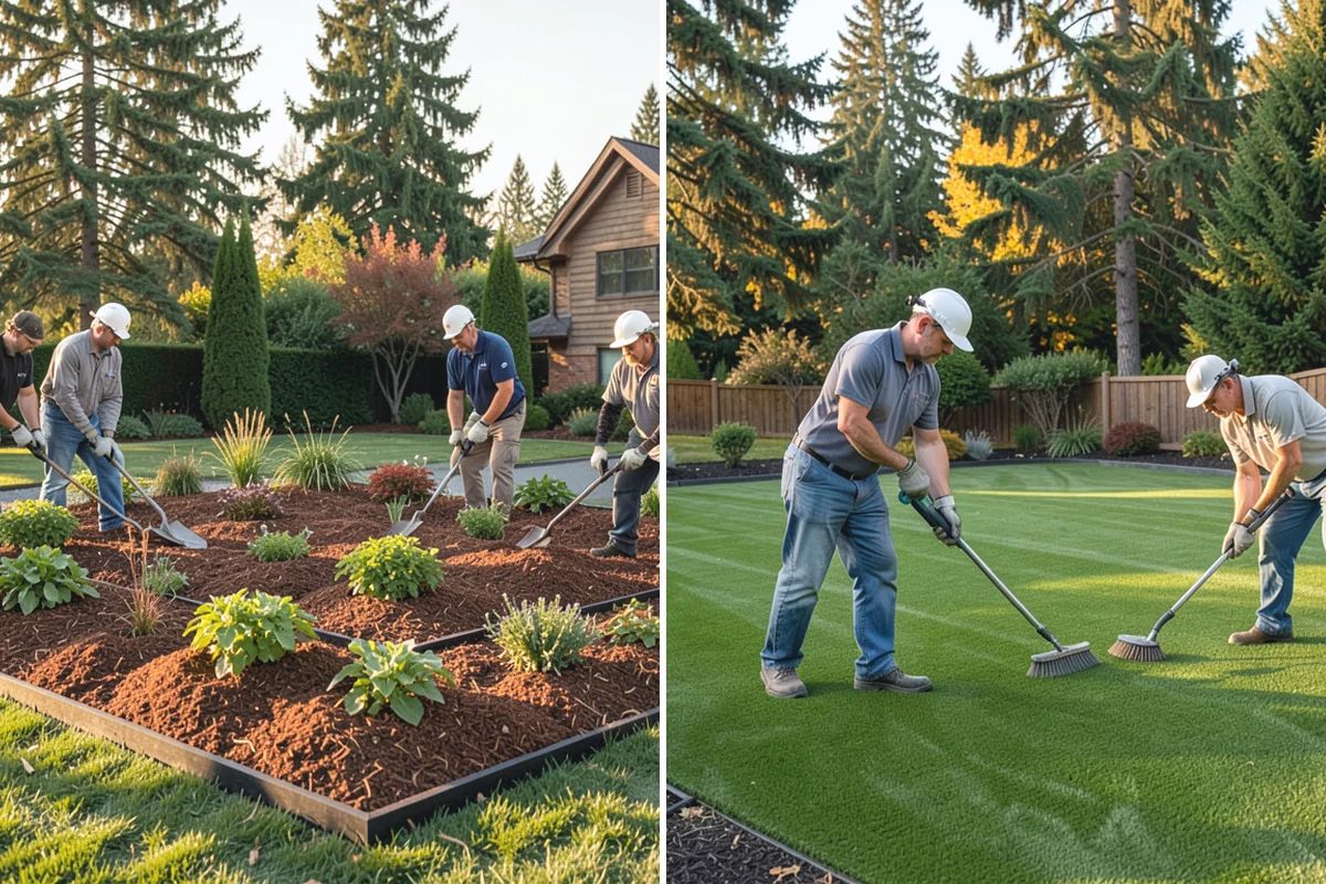 Overseeding in Buckley, Pierce County, WA - Mow low and clear debris