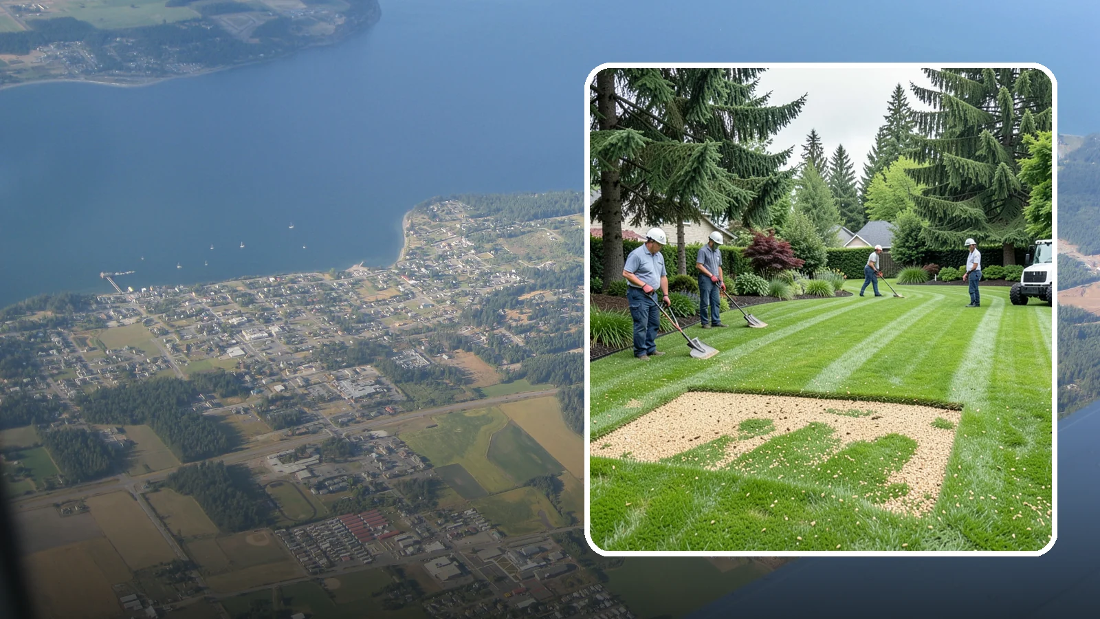 Overseeding in Coupeville, Island County, WA - Overseeding that thickens thin, patchy lawns with fresh, region-appropriate grass.