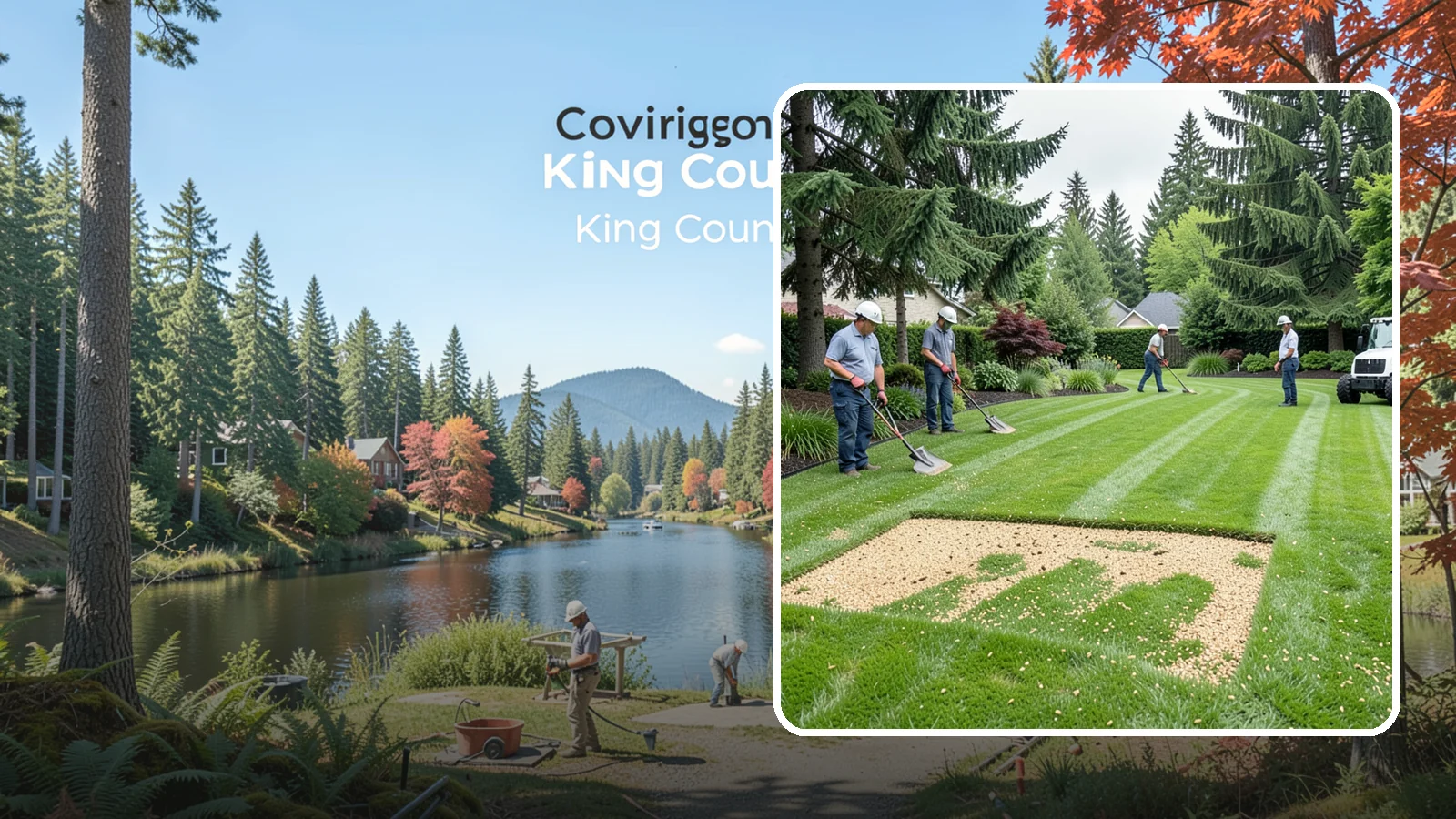 Overseeding in Covington, King County, WA - Overseeding that thickens thin, patchy lawns with fresh, region-appropriate grass.