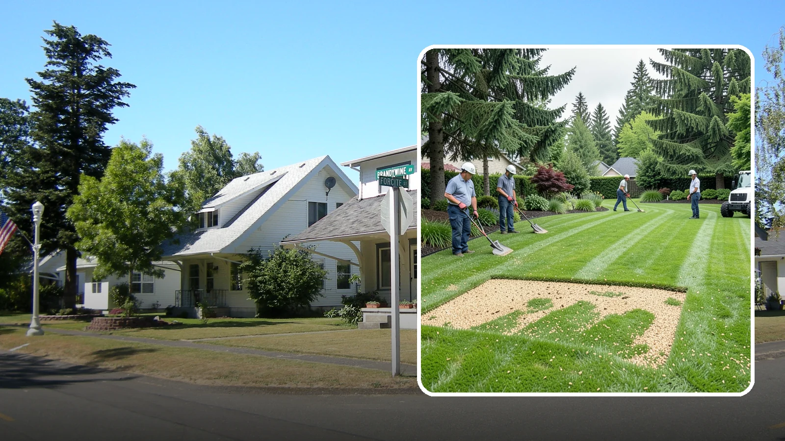 Overseeding in DuPont, Pierce County, WA - Overseeding that thickens thin, patchy lawns with fresh, region-appropriate grass.