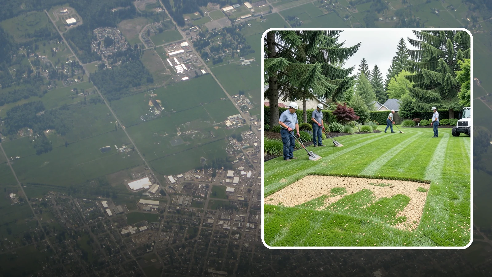 Overseeding in Enumclaw, King County, WA - Overseeding that thickens thin, patchy lawns with fresh, region-appropriate grass.
