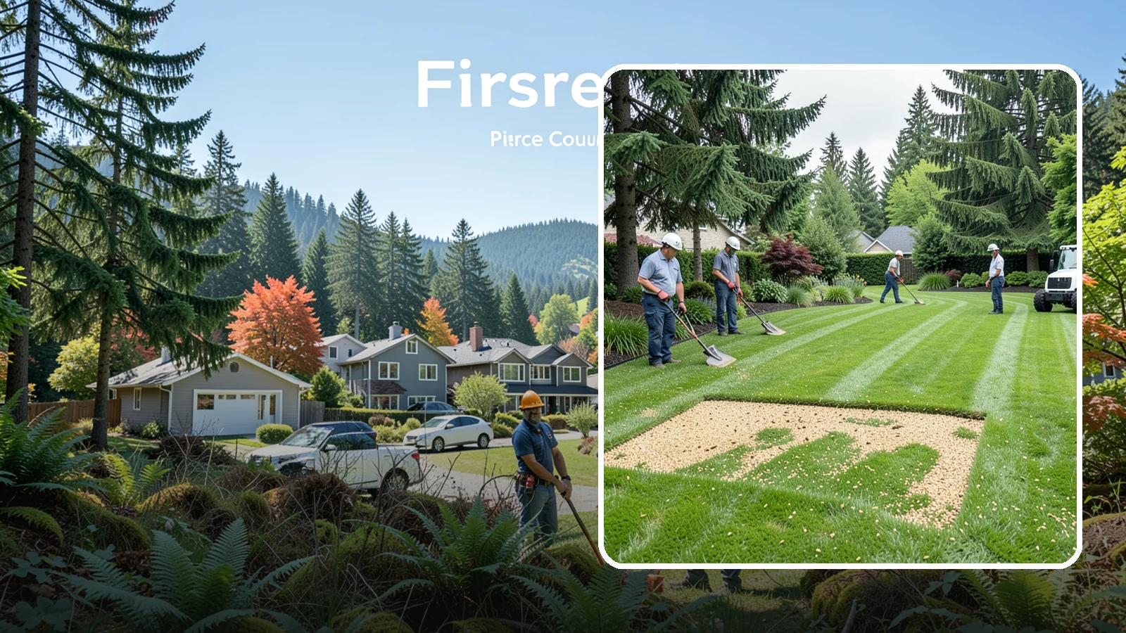 Overseeding in Fircrest, Pierce County, WA - Overseeding that thickens thin, patchy lawns with fresh, region-appropriate grass.