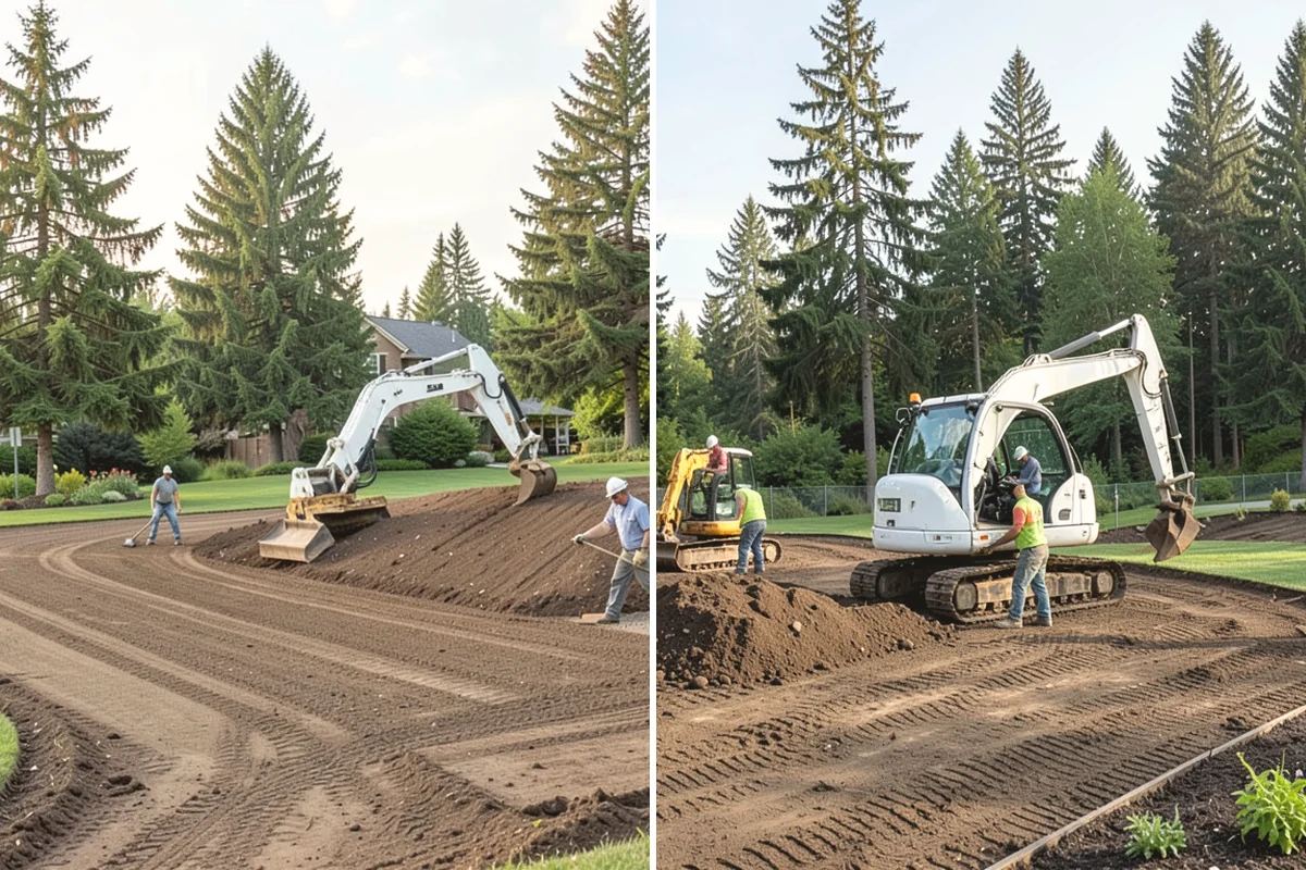 Overseeding in Issaquah, King County, WA - Mow low and clear debris