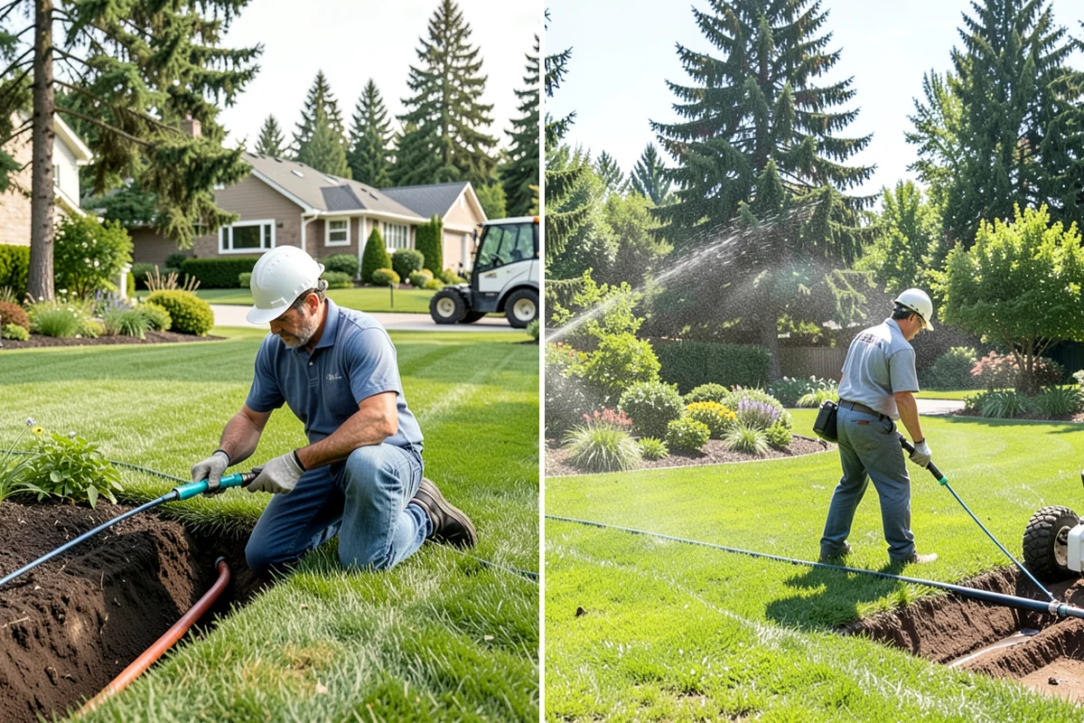 Overseeding in Kenmore, King County, WA - Mow low and clear debris